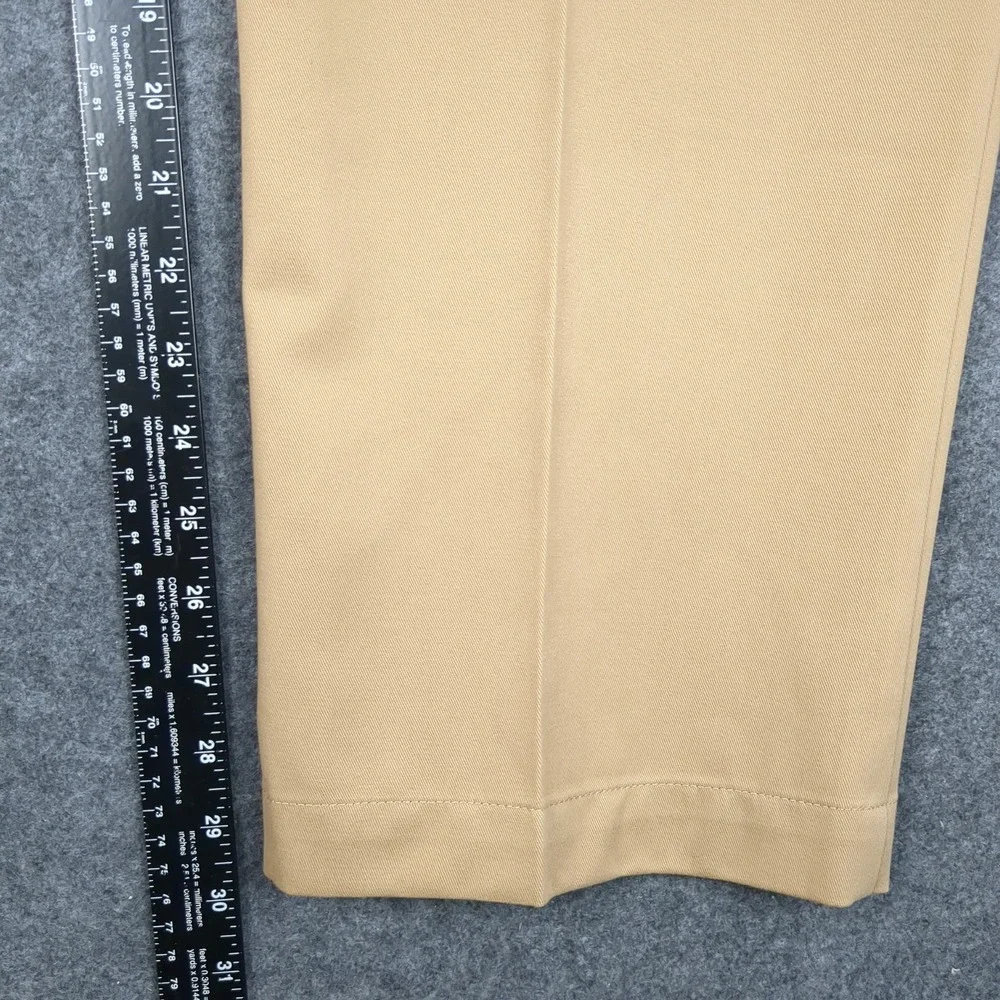 Lanesboro‎ Mens Pleated Khaki Pants 32W x 30L Iron Free Expandable Waist Cotton